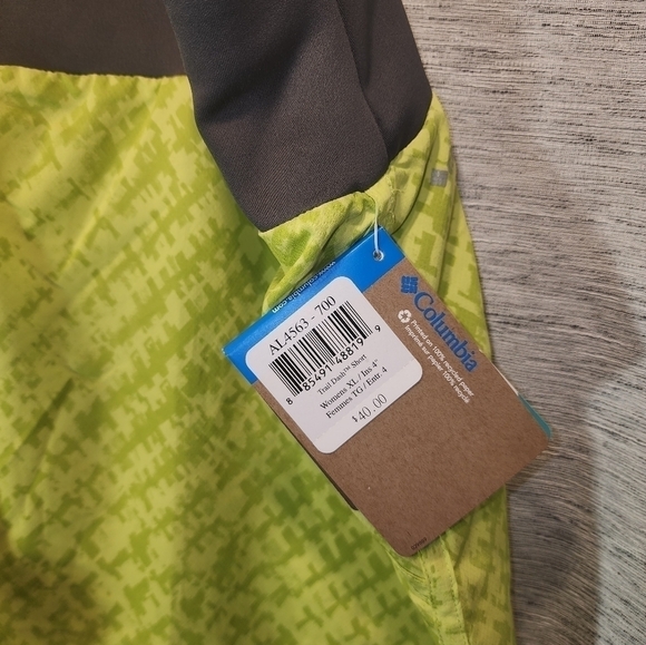 NEW Columbia Omni-Wick Advance Evaporation Shorts XL Yellow/Gray NWT - Picture 7 of 7